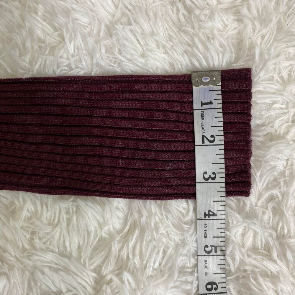 Skinnygirl Limelight MockNeck Keyhole Sweater Dress Women's Sexy Maroon, Medium - Picture 13 of 14